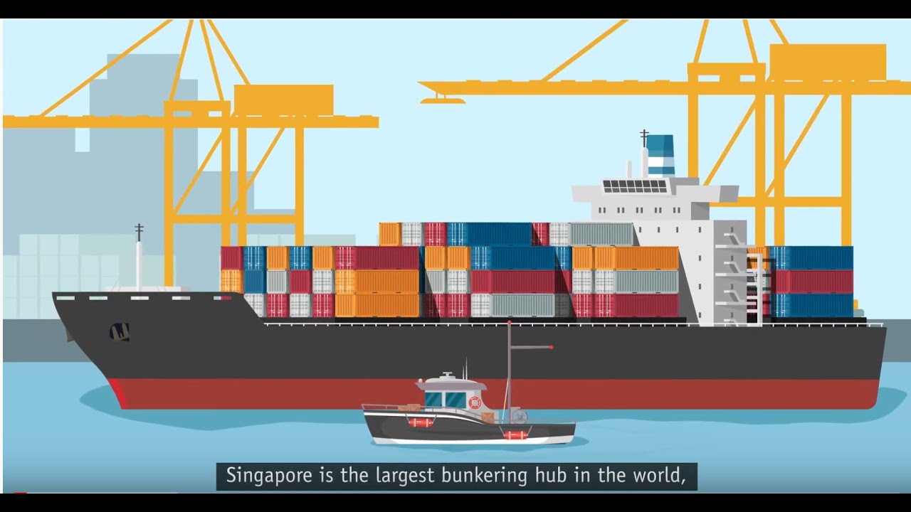 A video thumbnail of a cargo ship from the Sea Transport Industry Digital Plan for Bunkering video, part of the SMEs Go Digital programme