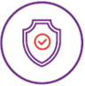 Cybersecurity icon with a tick-marked badge, highlighting the significance of secure digital practices in the Start Digital Initiative