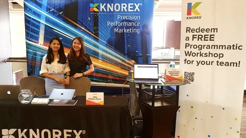 Knorex team at booth