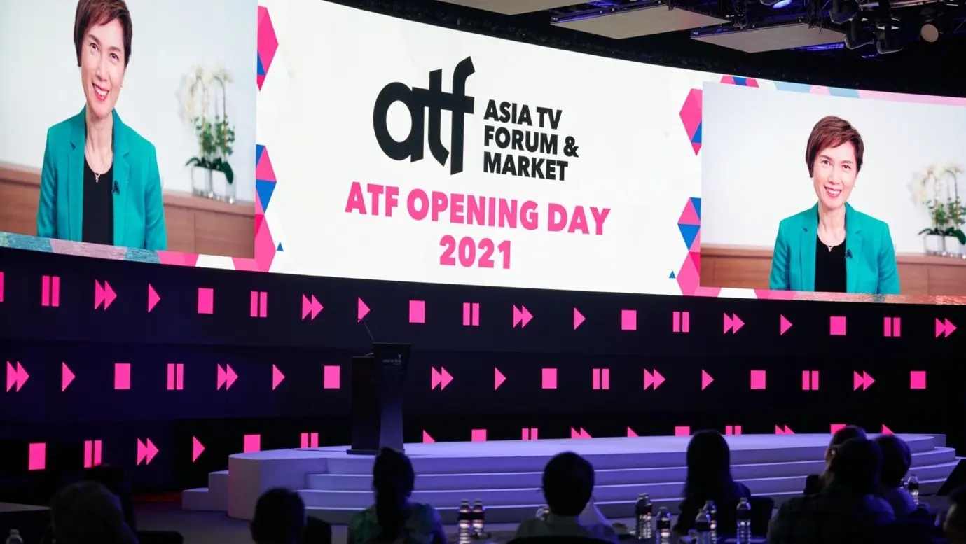 IMDA's Singapore Media Festival: Joining the hybrid event virtually, Minister Josephine Teo opened the Asia TV Forum and Market 2021 event