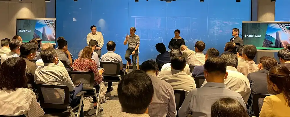 Managing director of Azendian Bill Lee speaking at a seminar hosted by Singapore Green Building Council