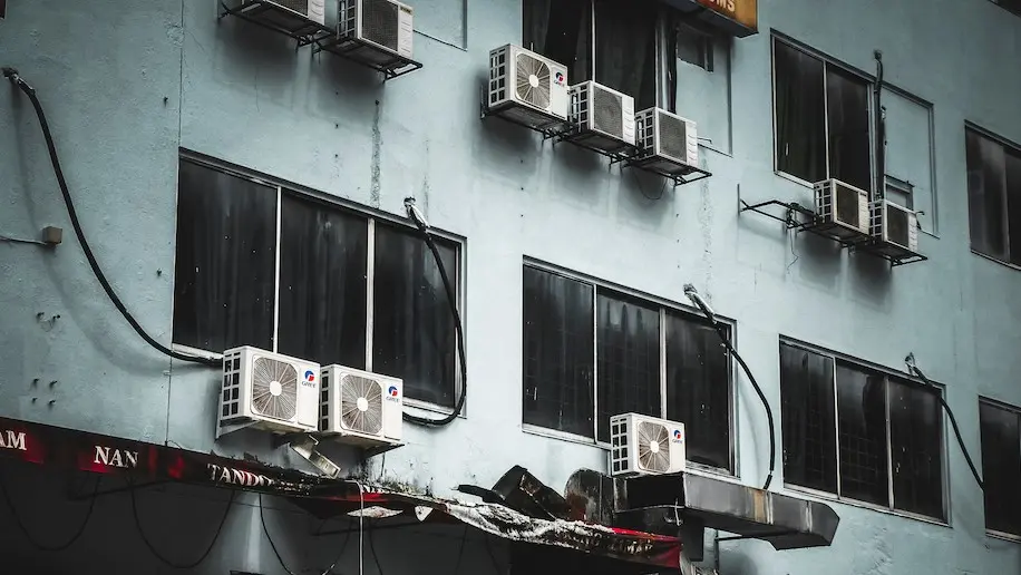 Image of air-conditioner outside of building