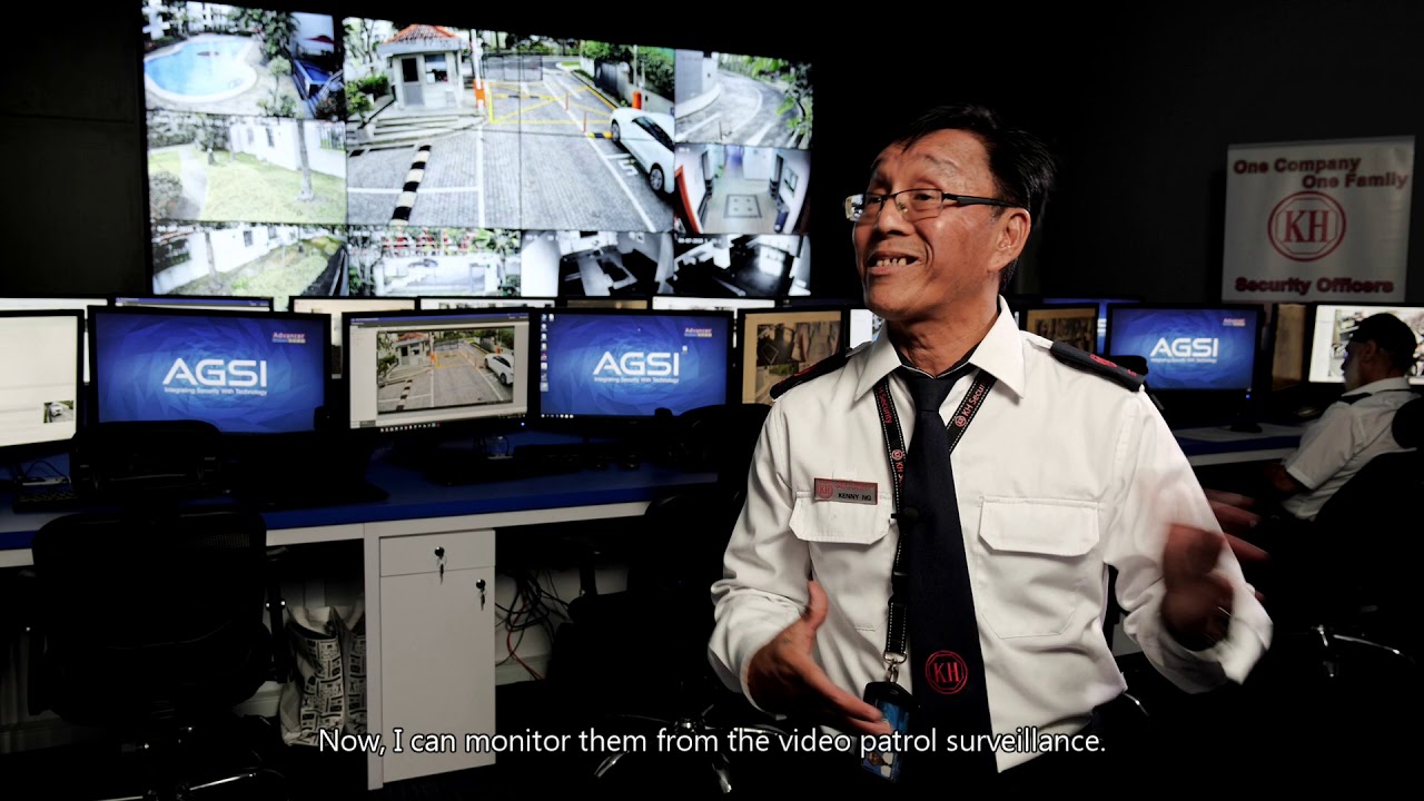 A video thumbnail of a security officer from the Digital Imperatives for Security Services video on how Industry Digital Plan can help