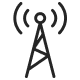 An icon of a broadcast symbol, representing one of IMDA's roles in driving Singapore's digital industry