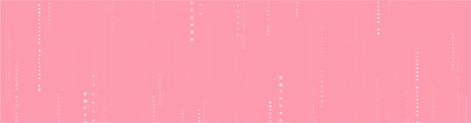 Pink background image with straight dotted line