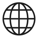 An icon of a globe, indicating a worldwide footprint achieved through IMDA accreditation for startups