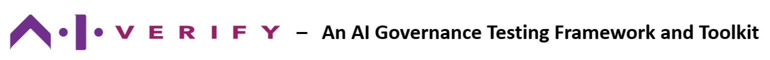 A logo of A.I. Verify - the world’s first AI Governance Testing Framework and Toolkit for companies
