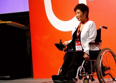 SPD President Ms Chia Yong Yong gave a keynote speech on the future of assistive technology and promoting digital wellness