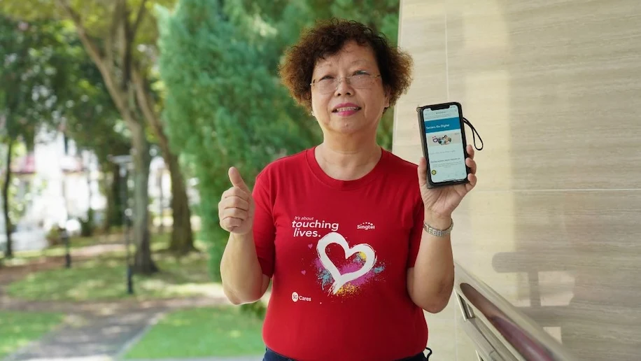 Mdm Teo is among a growing group of enthusiastic seniors promoting digital literacy by helping others to pick up basic digital skills