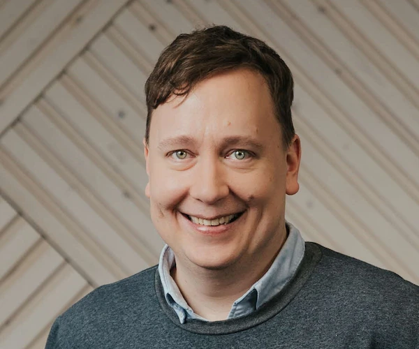 A photo of Aiven's Chief Executive Officer (CEO) and co-founder Oskari Saarenmaa.