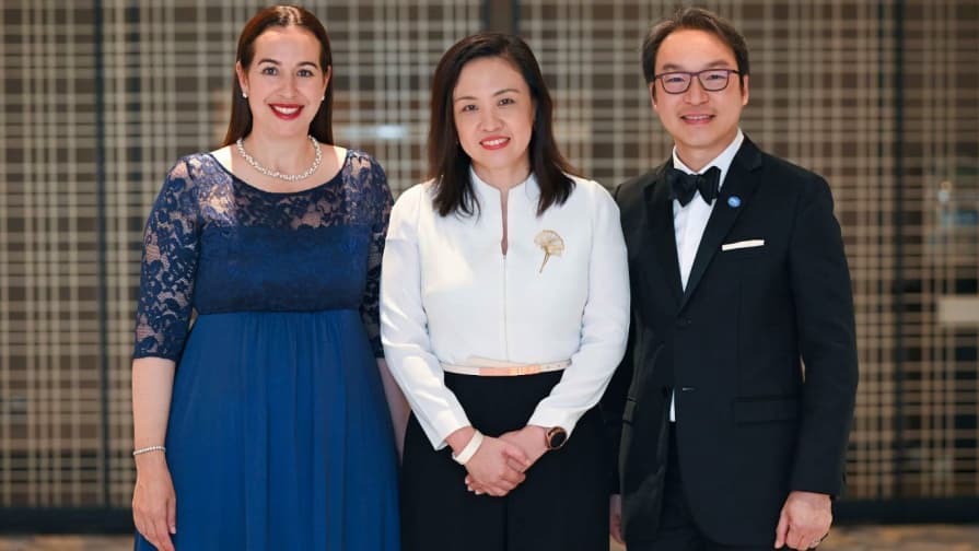 Group shot of Ms. Sophie Ben Sadia, Dr. Ong Chen Hui, and and Mr. Andy Sim