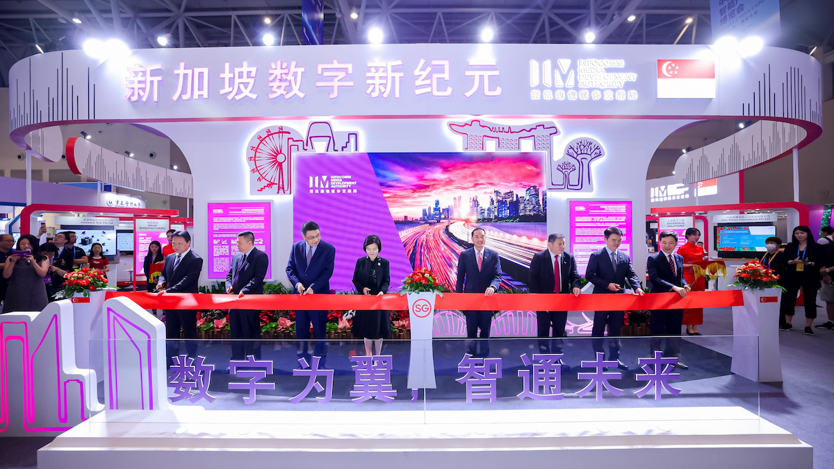 Singapore Pavilion officially opens at the Smart China Expo 2023 in Chongqing