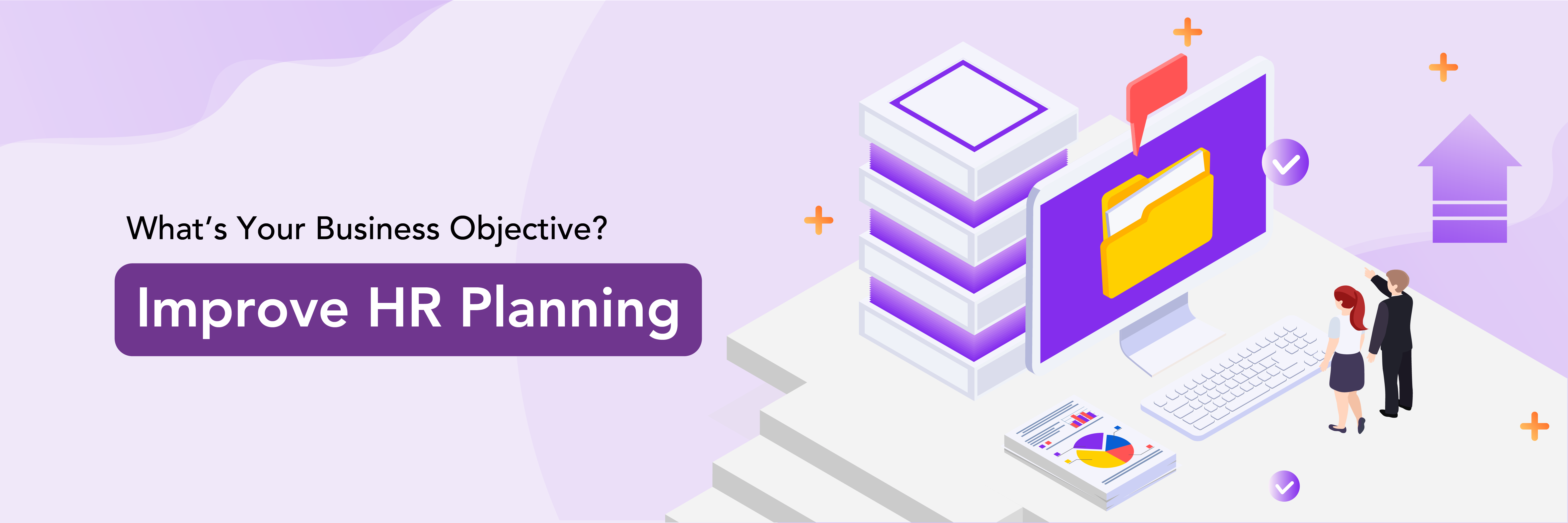 A banner highlighting the use of the business intelligence tool to help businesses improve their HR planning