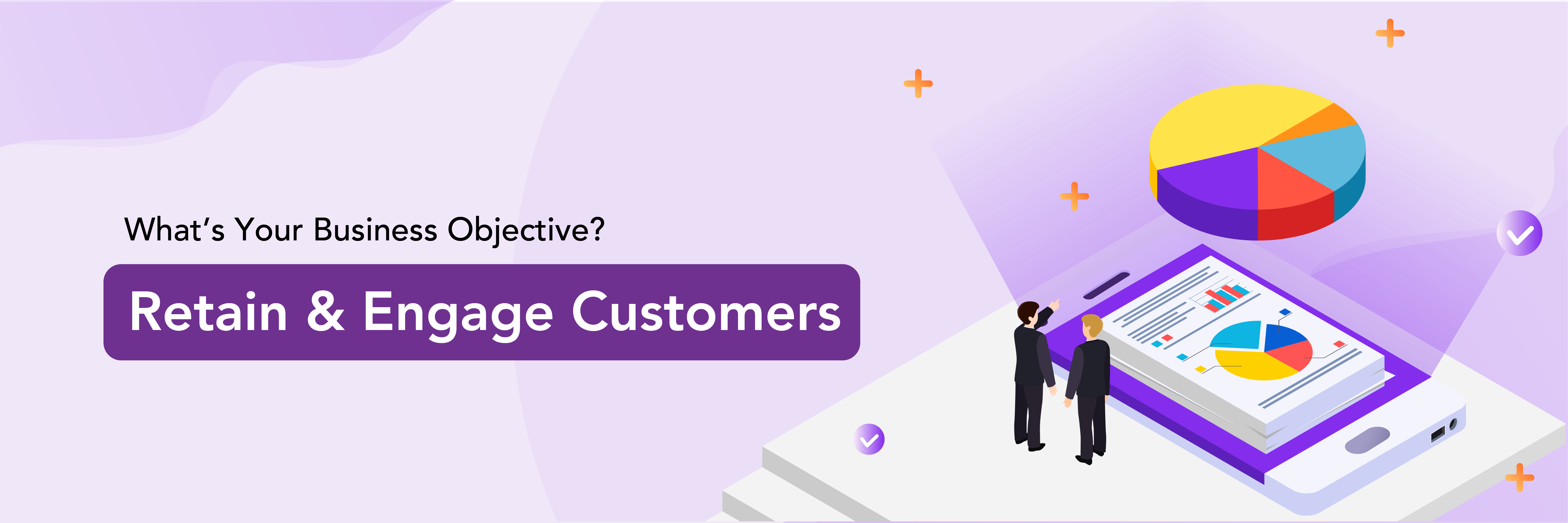 A banner advertising the BDDB programme to retain and engage customers through the use of data analytics