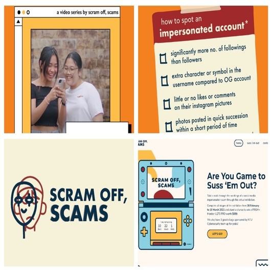 Digital for Life Fund Project: The Scram Off, Scams! campaign, showcasing a 10-week community-building campaign on Instagram and Telegram