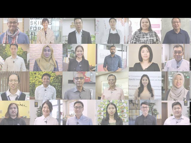 Video thumbnail: Collage of diverse groups benefitting from digital solutions in the Training and Adult Education Industry Digital Plan
