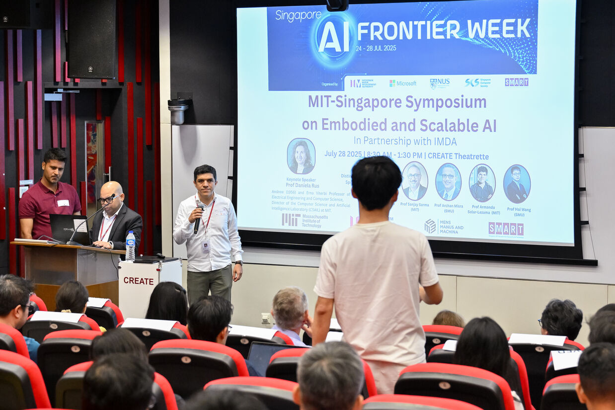 In partnership with MIT SMART, as part of the Singapore AI Frontier Week, on 28 July 2025. 