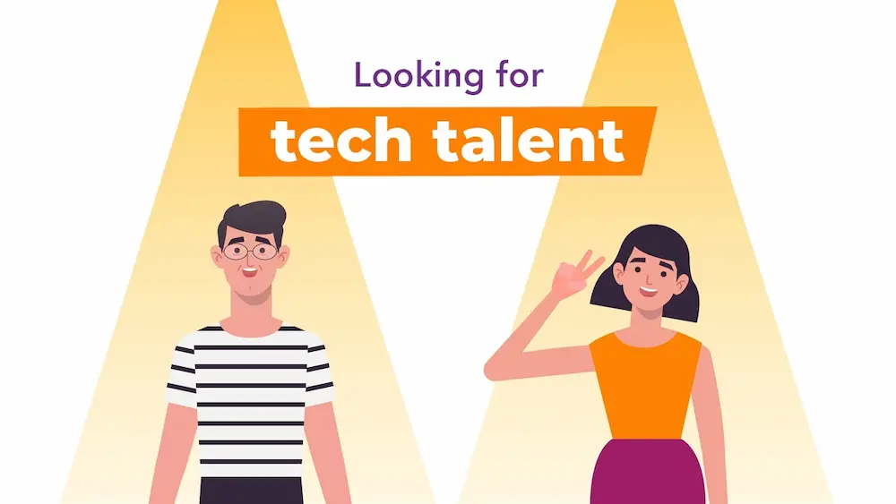 Tech hiring video image - Looking for tech talent
