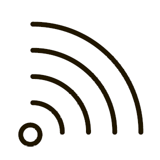 An icon showing Wi-Fi connection.