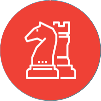An icon that shows chess pieces, representing the AI governance framework in Singapore