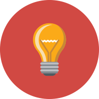 An icon of a lightbulb representing innovation in the context of supporting local media companies and professionals in Singapore