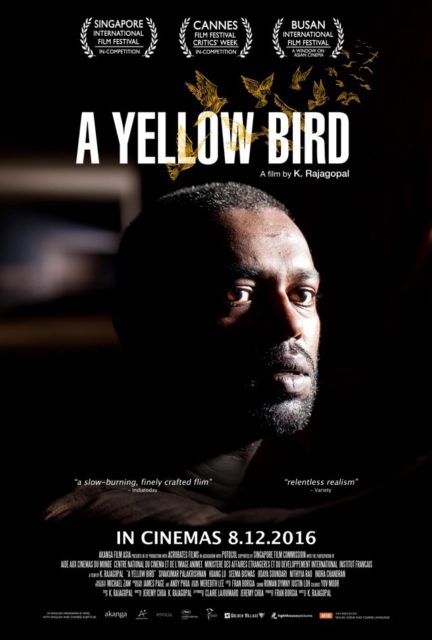 a yellow bird poster