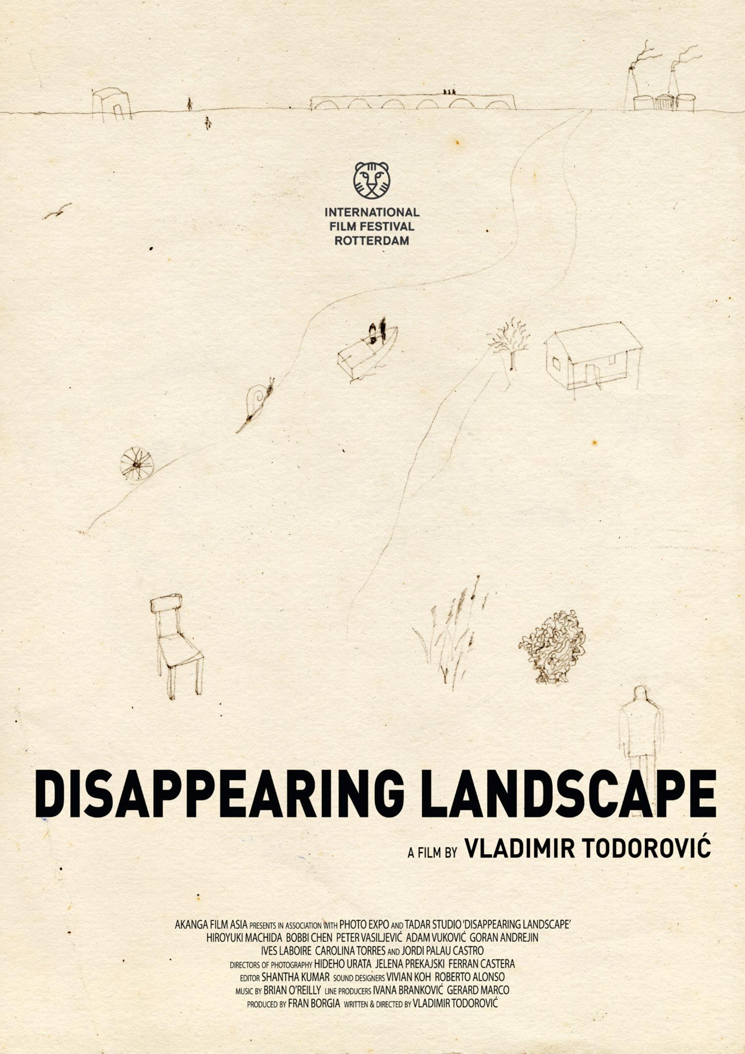 disappearing landscape poster