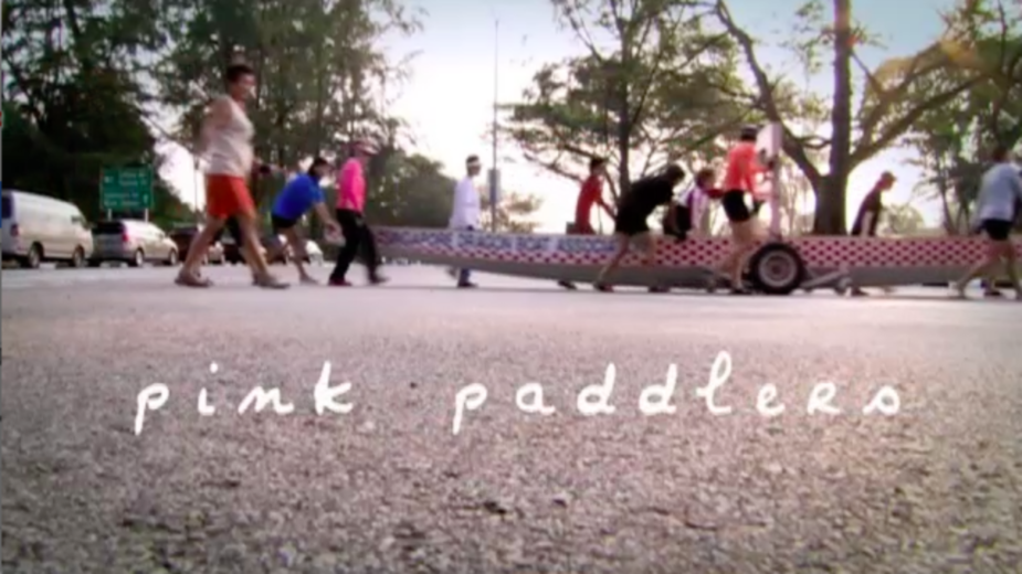 pink paddlers