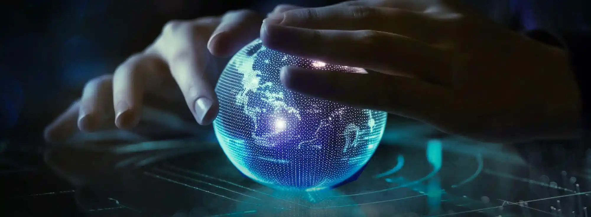 a-pair-of-hands-holding-a-virtual-globe